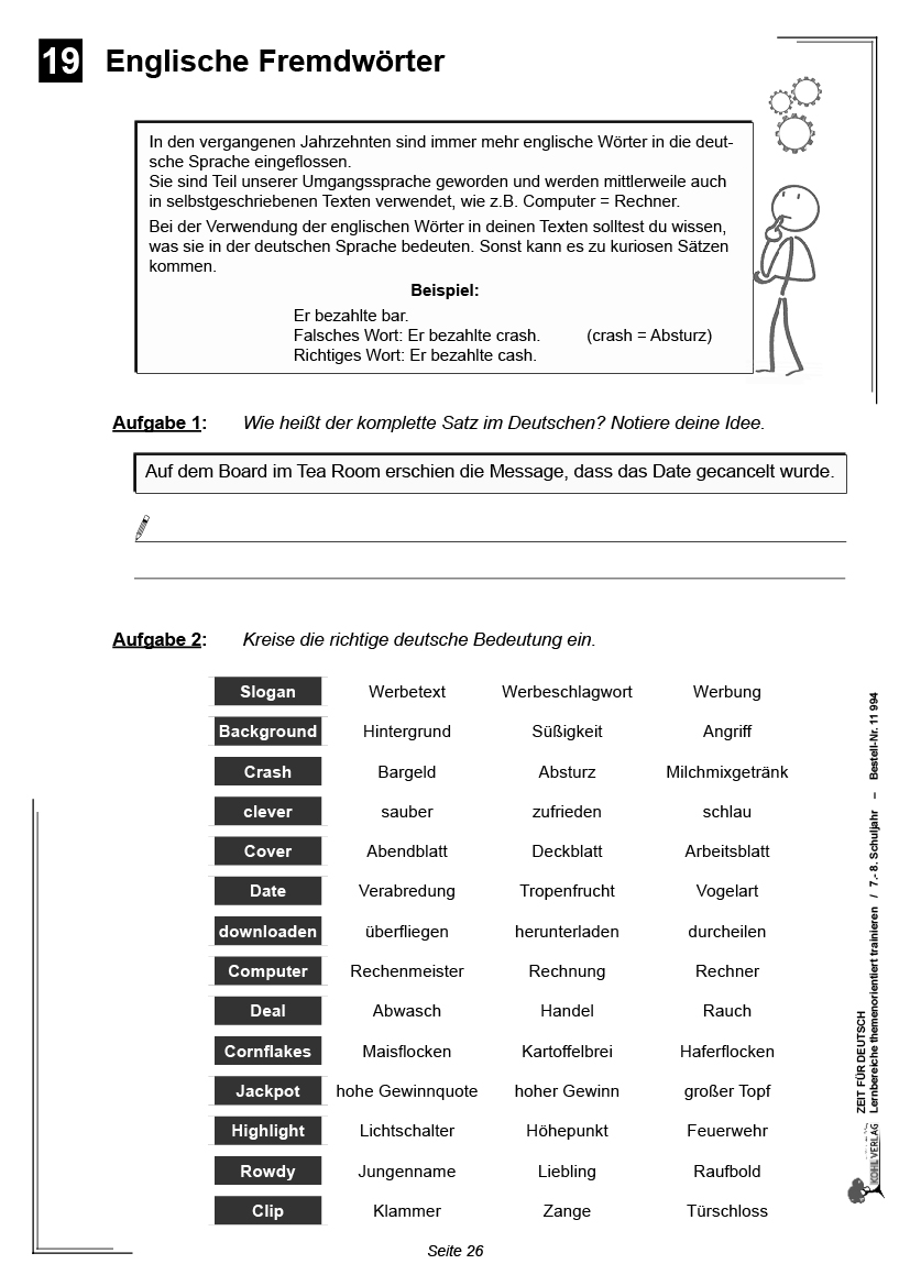 Lernspiele Deutsch 7 Klasse Klassenarbeit Zu Grammatik [deutsch 7. Klasse]