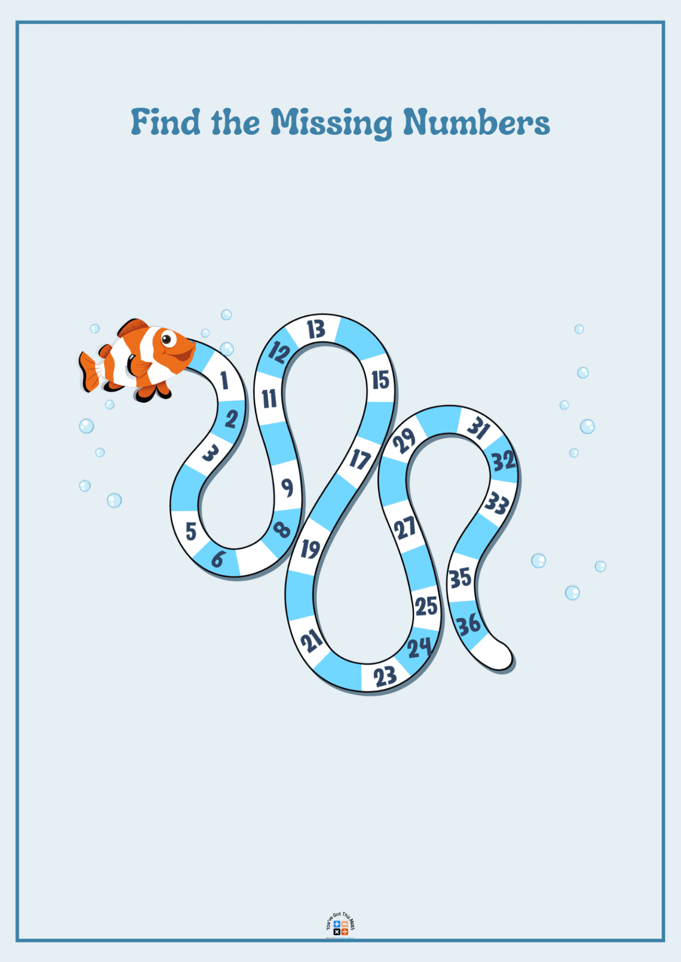 Lernspiel Fish&count Free Vector