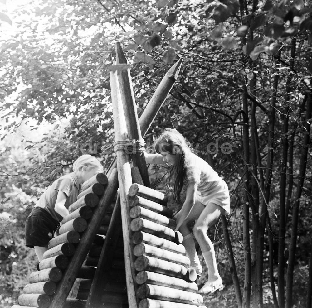 Ddr Lernspiele Für Kinder Berlin, Ddr, Children Play In The Kindergarten With Dolls And Wooden