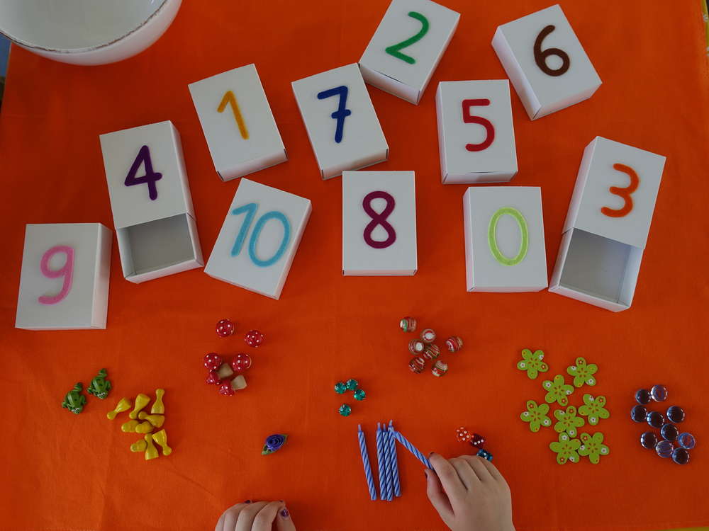 Lernspiel Daten Und Häufigkeit Playset Staple Cards: Learn Numbers 1 To 10 I Montessori Gift