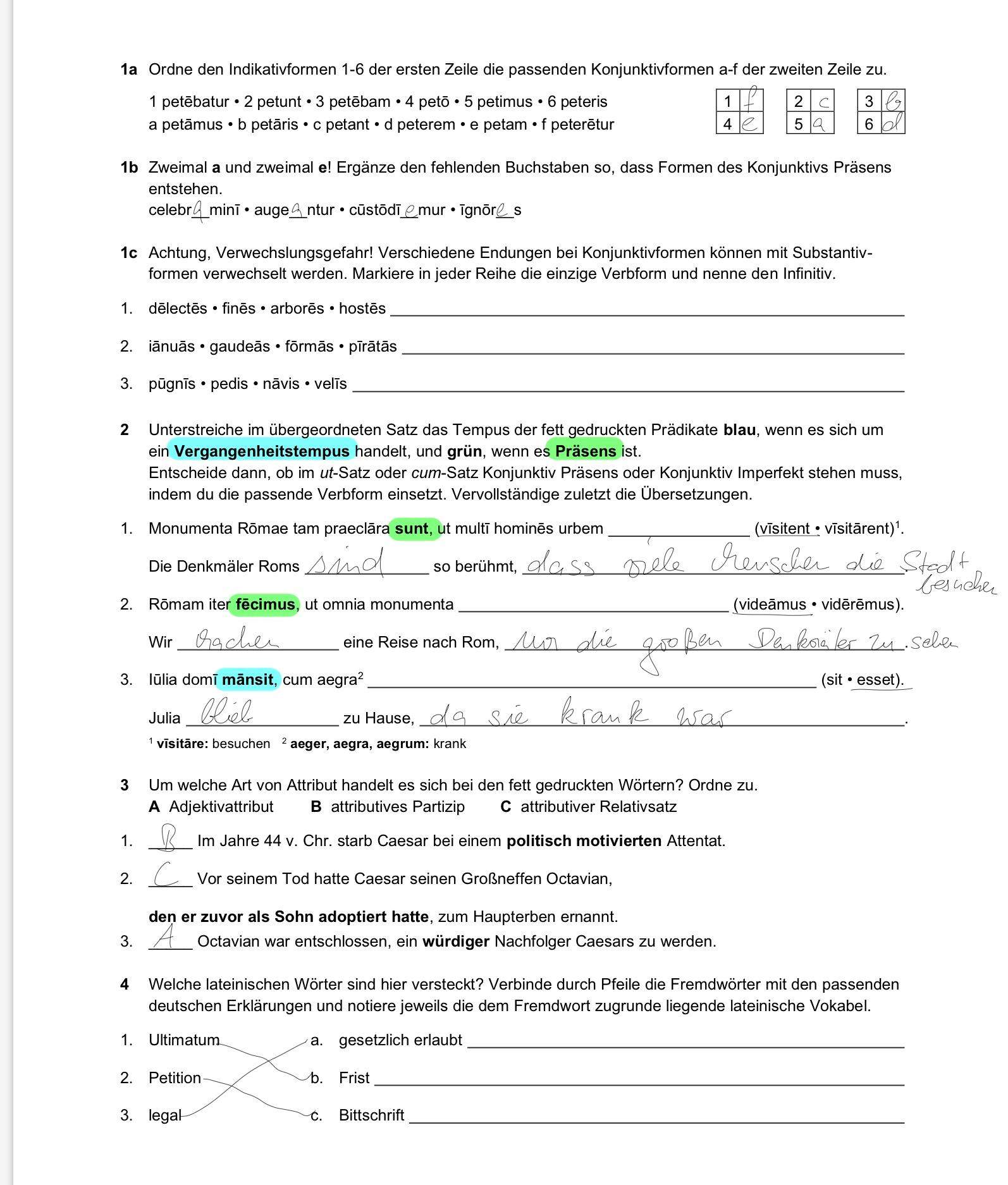 Lernspiele Latein Quiz 8 Klasse Latein Klassenarbeit Klasse 8 Zu Tempus