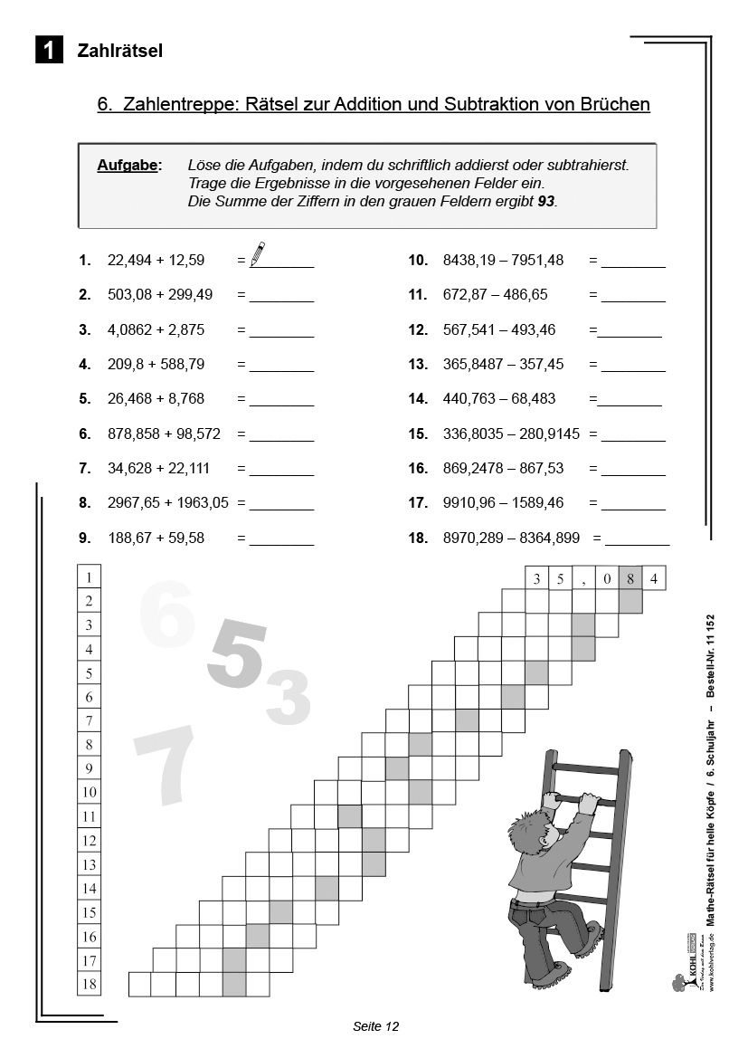 Lernspiele Für Die 6 Klasse Kostenlos Übungsblätter 6. Klasse Gymnasium