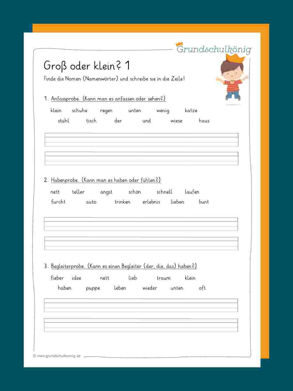 Lernspiele Groß Und Kleinschreibung Übungen Zur Groß- Und Kleinschreibung