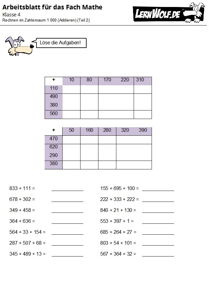 Klasse 4 Mathe Lernspiele Mathe übungen 4 Klasse Grundschule Kostenlos