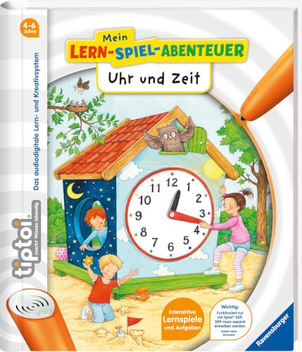Ravensburger Tiptoi Lernspiel Rund Um Die Uhr Tiptoi Rund Um Die Uhr Ravensburger Lernspiel Tip Toi Spiel -top- In