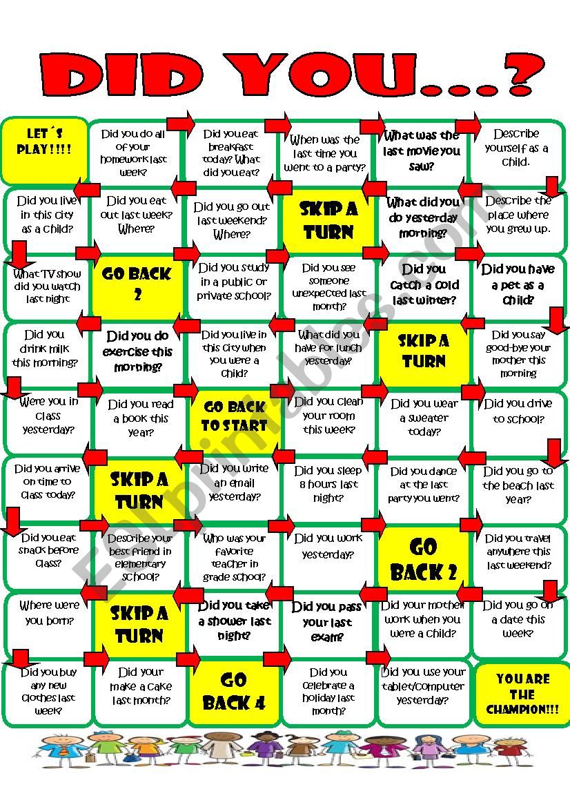 Lernspiele Simple Past Simple Past Tense General Readin…: English Esl Powerpoints