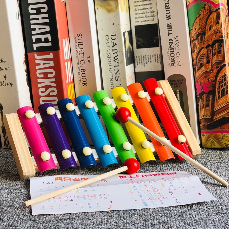 Playtive Junior Holz-lernspiel Xylophone Xylophone Playing Boy Musician Vector Young Cute Little