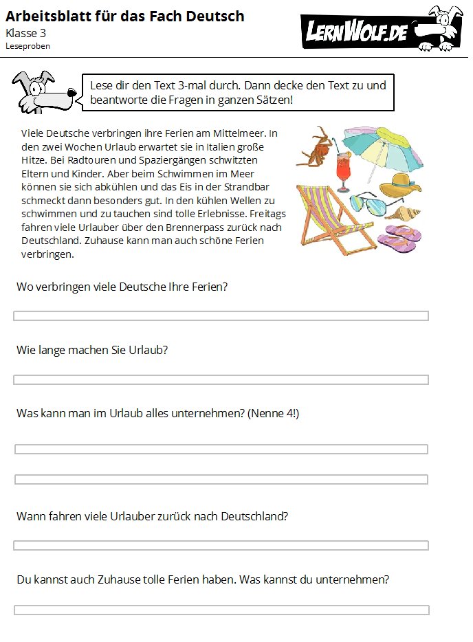 Lernspiele 3 Klasse Deutsch Deutsch 3. Klasse übungsheft