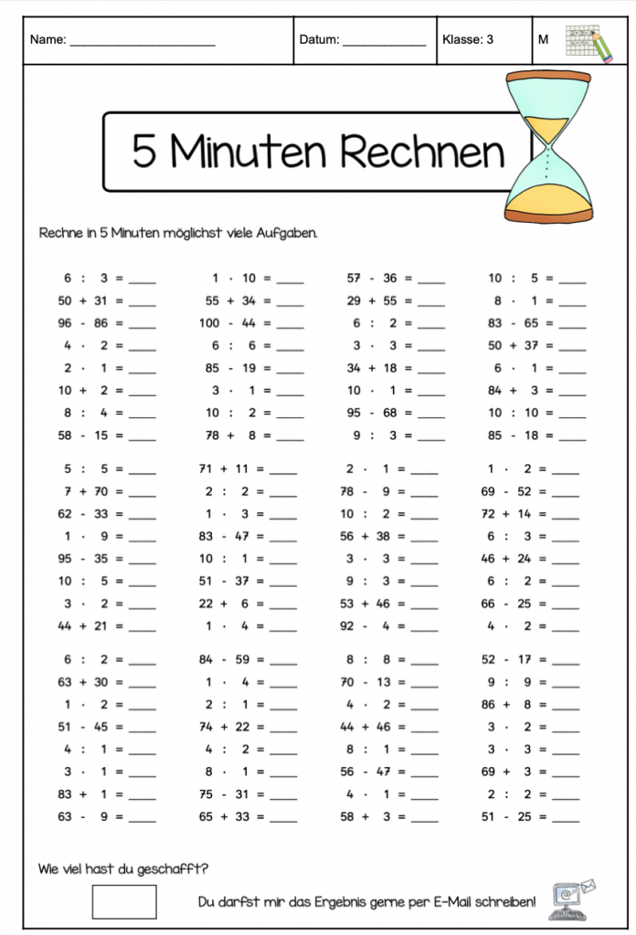 Lernspiele 3te Klasse Online Kostenlos Übungen Mathe Klasse 3 Kostenlos Zum Download