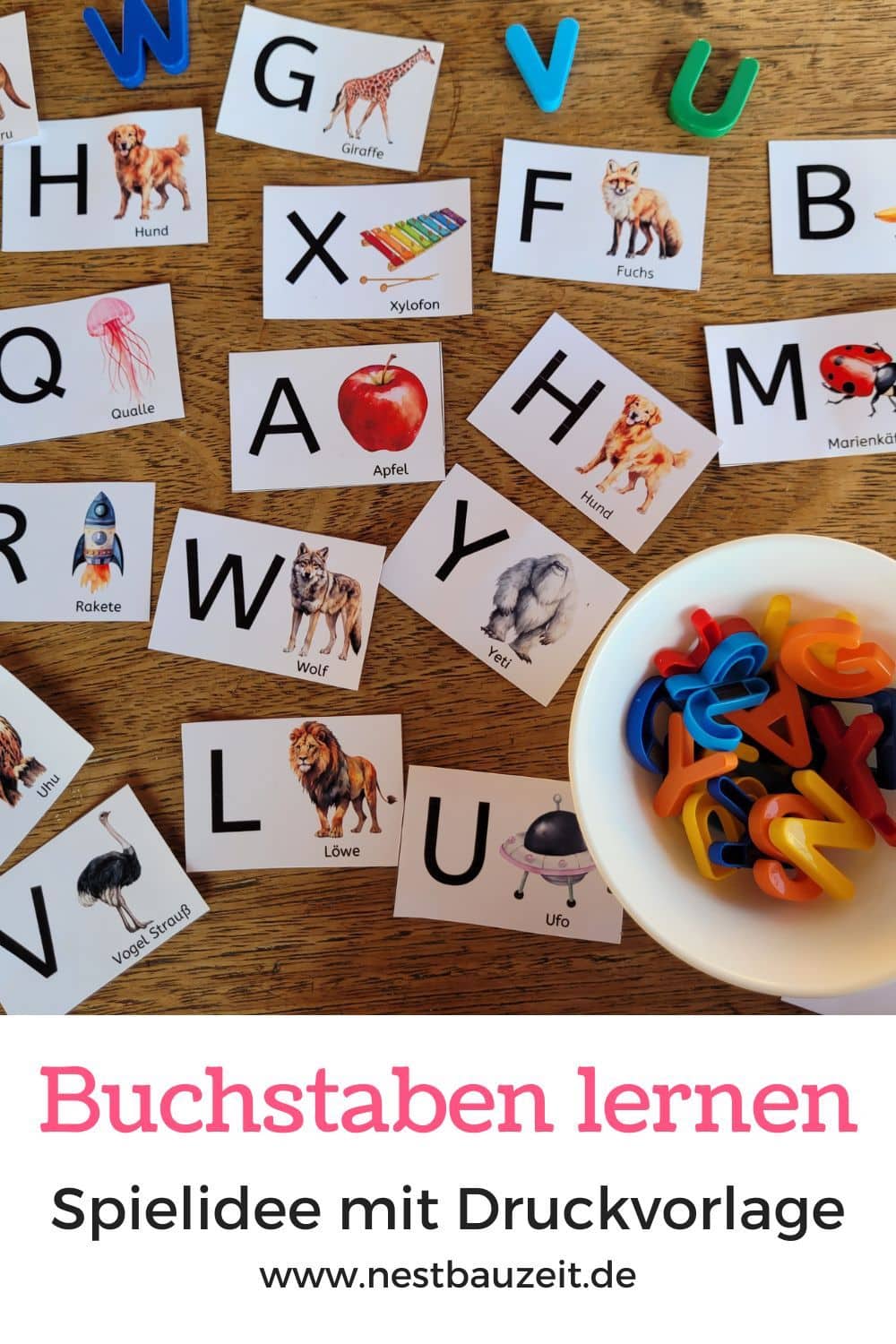 Buchstaben Lernspiel App Tacobear Buchstaben Lernen Spiel 20stk. Lernkarten Puzzle Zur
