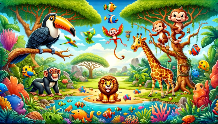 Lernspiel Für Kinder Mit Infos über Tieren Wie Viele Tiere Spiel Für Kinder