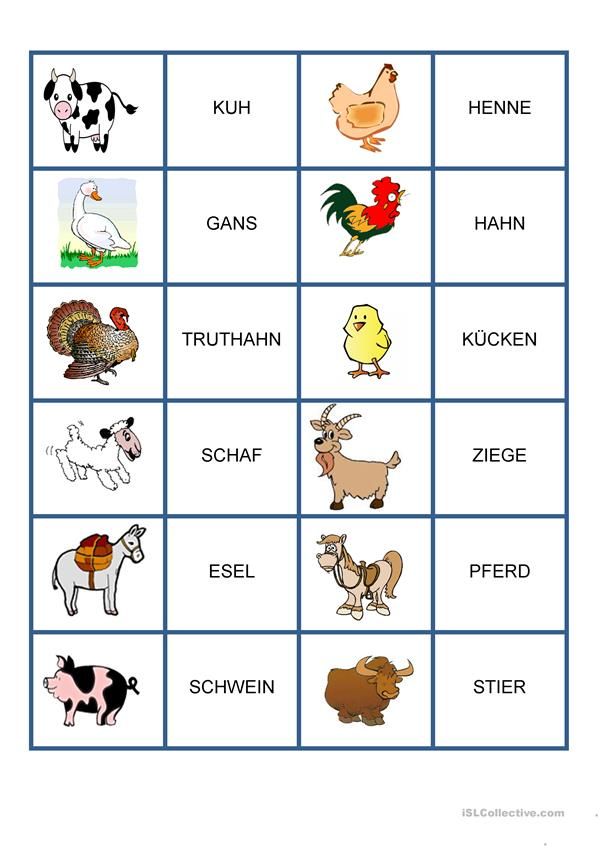 Lernspiel Mit Tieren Tiere Lernen Für Kinder, Learn Animals For Children