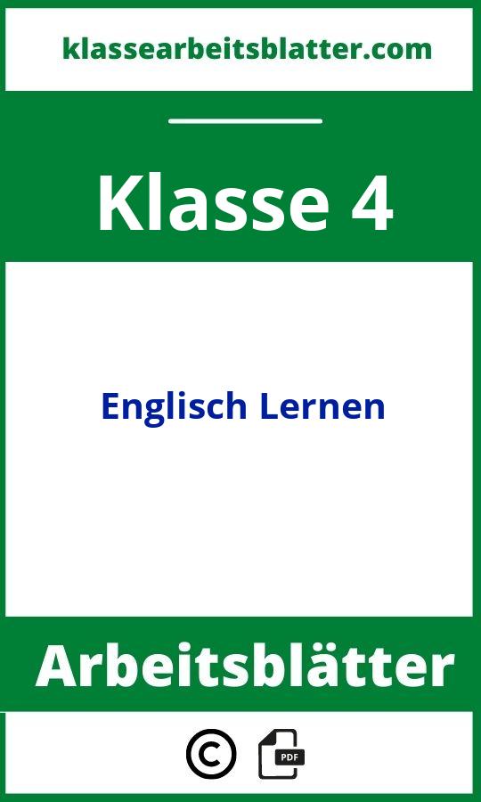 4 Klasse Lernspiel Englisch Quer Durch Die 4. Klasse, Englisch