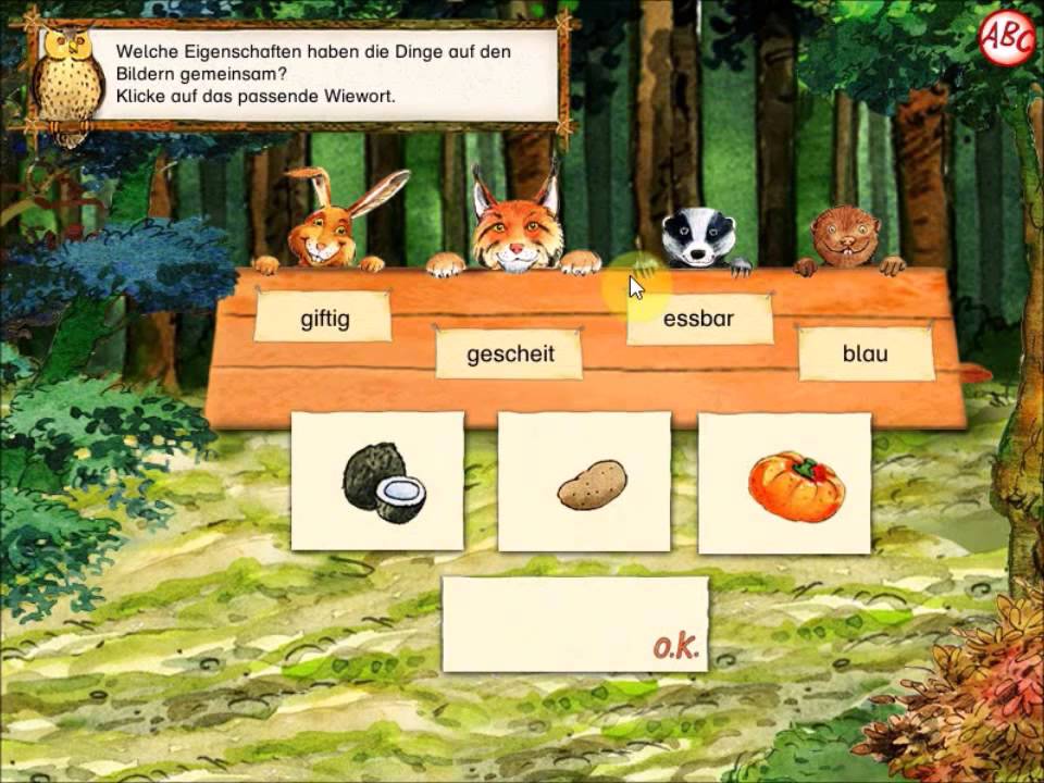 Online Lernspiele Volksschule German Deutsch Board