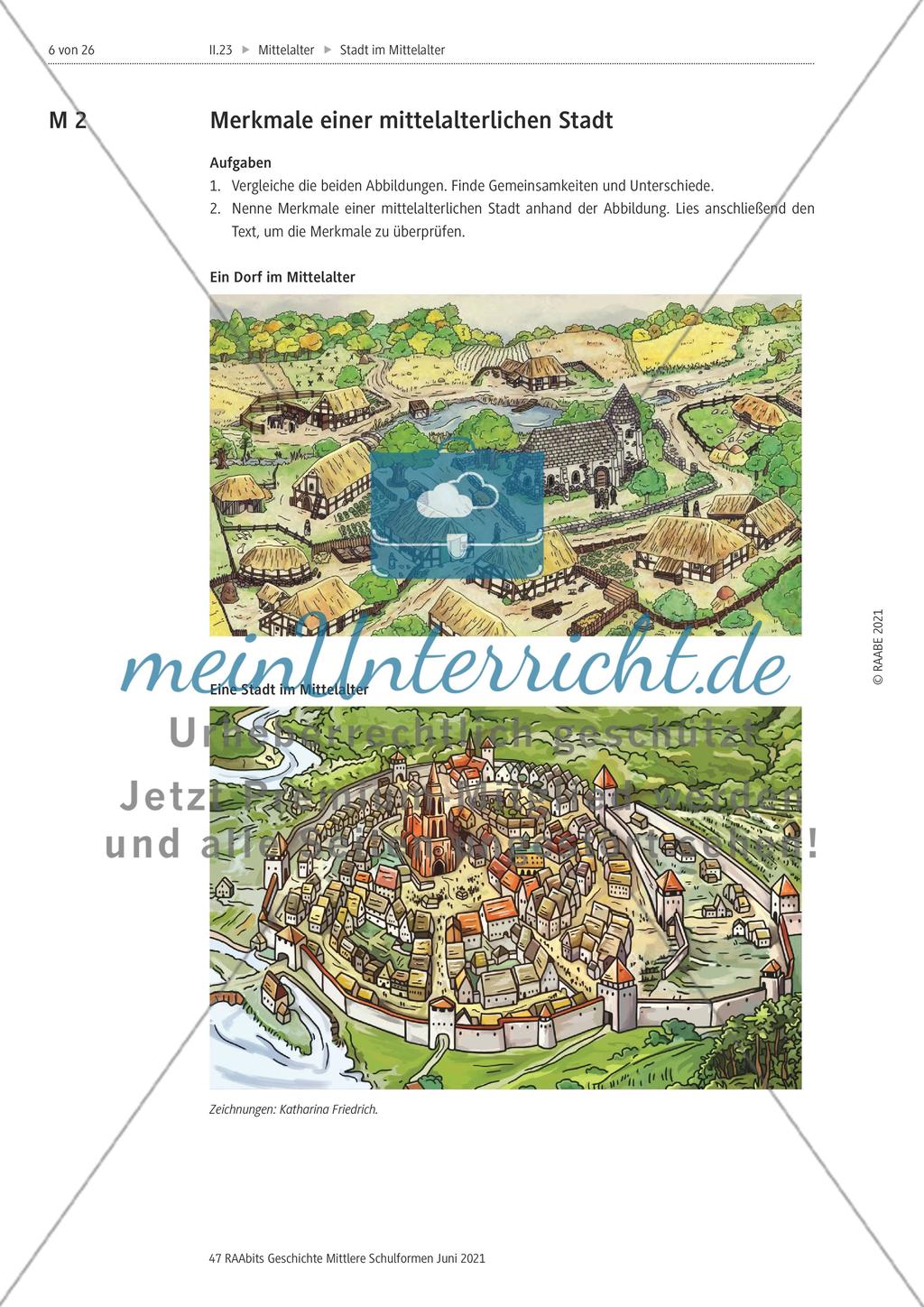 Lernspiele Stadt Im Mittelalter Wie War Das Leben In Einer Mittelalterlichen Stadt?