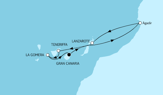 Kreuzfahrt Kanaren Januar 2026 Kreuzfahrt 2026 » Neue Routen