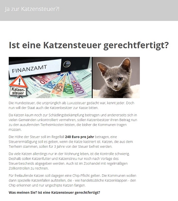 Kommt Die Katzensteuer 2026 Quellencheck: Katzensteuer Und Meldepflicht Beschlossen